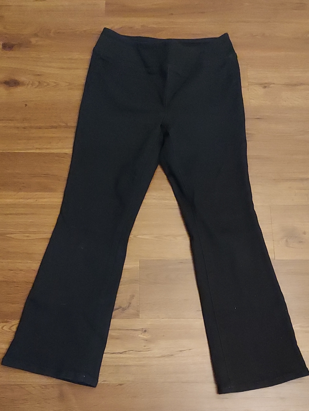 DG2 by Diane Gilman Black Boot-Cut Stretch Pants